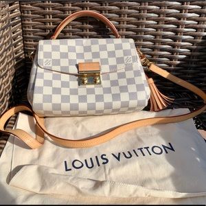 LOUIS VUITTON CROISETTE DAMIER AZUR CROSSBODY BAG
